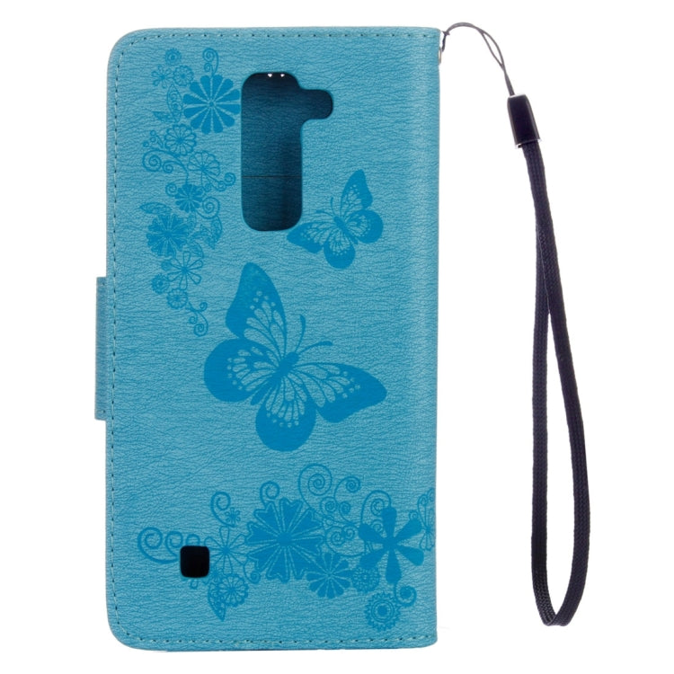 For LG Stylo 2 / LS775 Butterflies Embossing Horizontal Flip Leather Case with Holder & Card Slots & Wallet & Lanyard