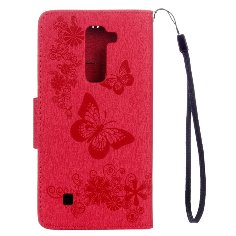 For LG Stylo 2 / LS775 Butterflies Embossing Horizontal Flip Leather Case with Holder & Card Slots & Wallet & Lanyard