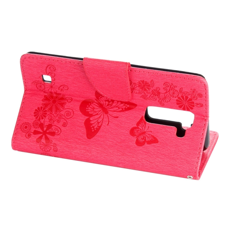 For LG Stylo 2 / LS775 Butterflies Embossing Horizontal Flip Leather Case with Holder & Card Slots & Wallet & Lanyard