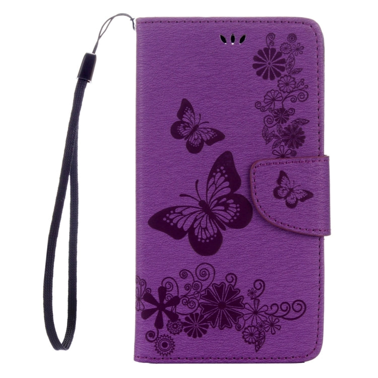 For LG Stylo 2 / LS775 Butterflies Embossing Horizontal Flip Leather Case with Holder & Card Slots & Wallet & Lanyard