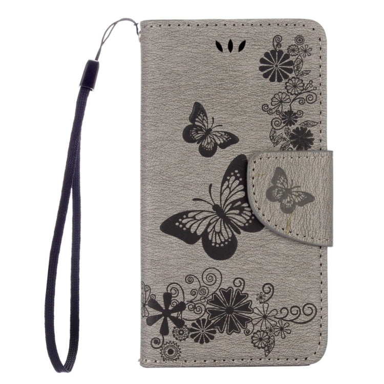 Butterflies Embossing Horizontal Flip Leather Case for Wiko Sunny, with Holder & Card Slots & Wallet & Lanyard
