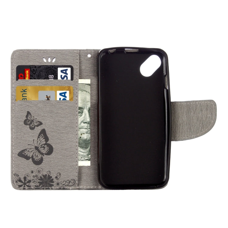 Butterflies Embossing Horizontal Flip Leather Case for Wiko Sunny, with Holder & Card Slots & Wallet & Lanyard