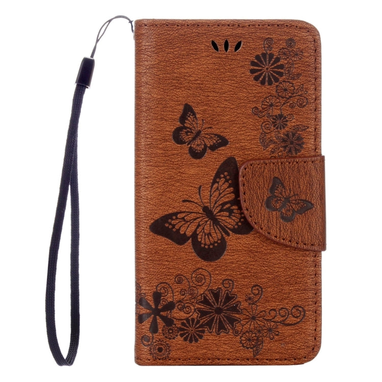 Butterflies Embossing Horizontal Flip Leather Case for Wiko Sunny, with Holder & Card Slots & Wallet & Lanyard
