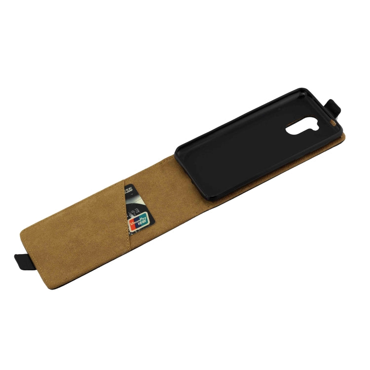 For Huawei  Honor 6C / nova Smart Vertical Flip Business Style Leather Case Cover with Card Slot (Black)