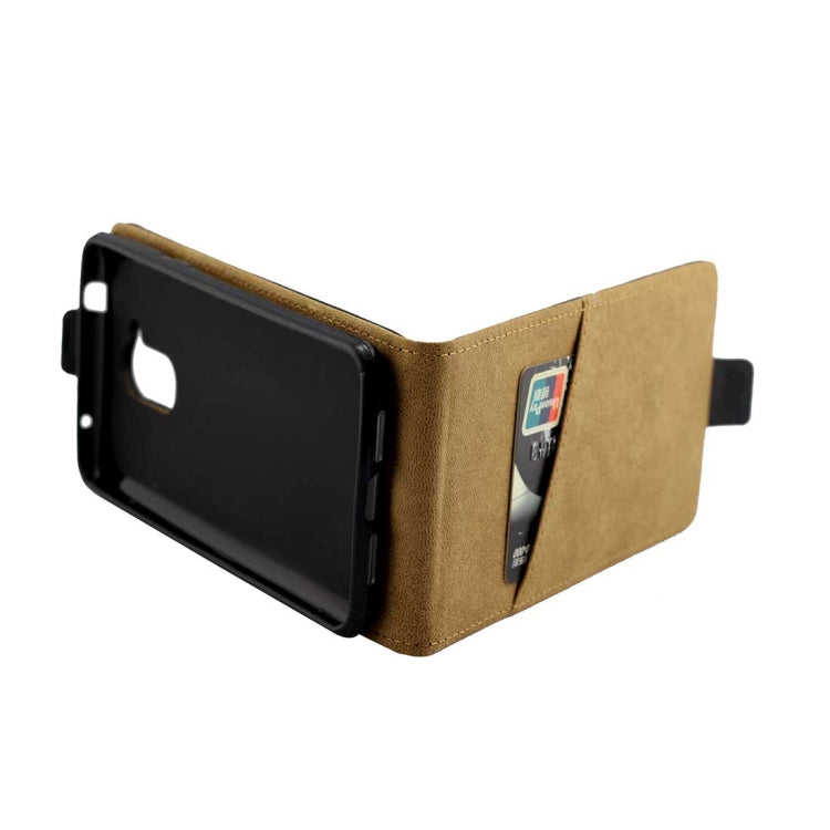 For Huawei  Honor 6C / nova Smart Vertical Flip Business Style Leather Case Cover with Card Slot (Black)