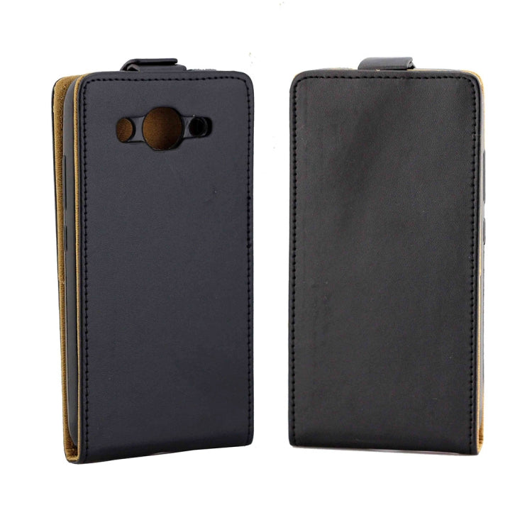 For Huawei  Y3 (2017) Vertical Flip Business Style Leather Case Cover with Card Slot (Black)