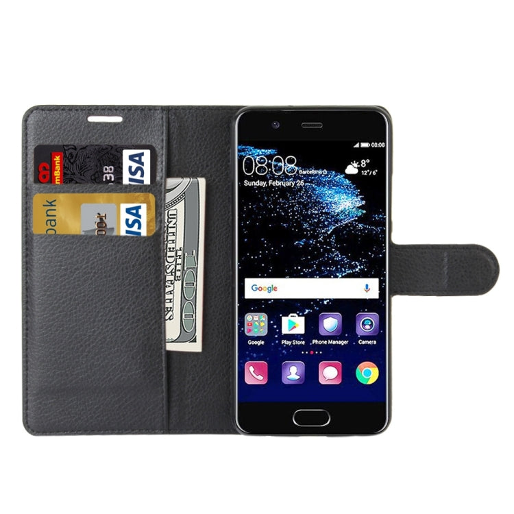 For Huawei  P10 Litchi Texture Horizontal Flip Leather Case with Magnetic Buckle & Holder & Card Slots & Wallet