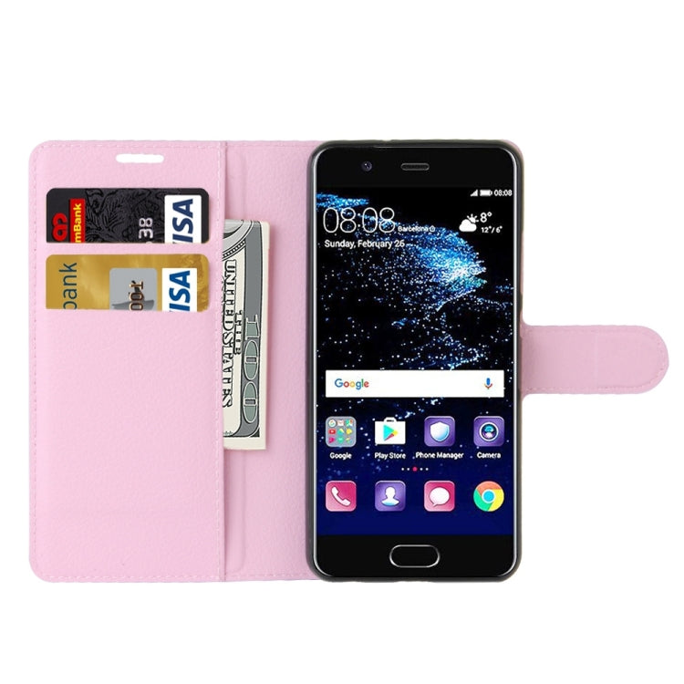 For Huawei  P10 Litchi Texture Horizontal Flip Leather Case with Magnetic Buckle & Holder & Card Slots & Wallet