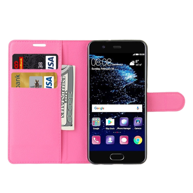 For Huawei  P10 Litchi Texture Horizontal Flip Leather Case with Magnetic Buckle & Holder & Card Slots & Wallet