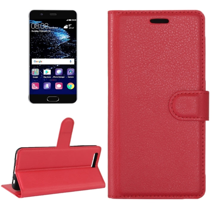 For Huawei  P10 Litchi Texture Horizontal Flip Leather Case with Magnetic Buckle & Holder & Card Slots & Wallet