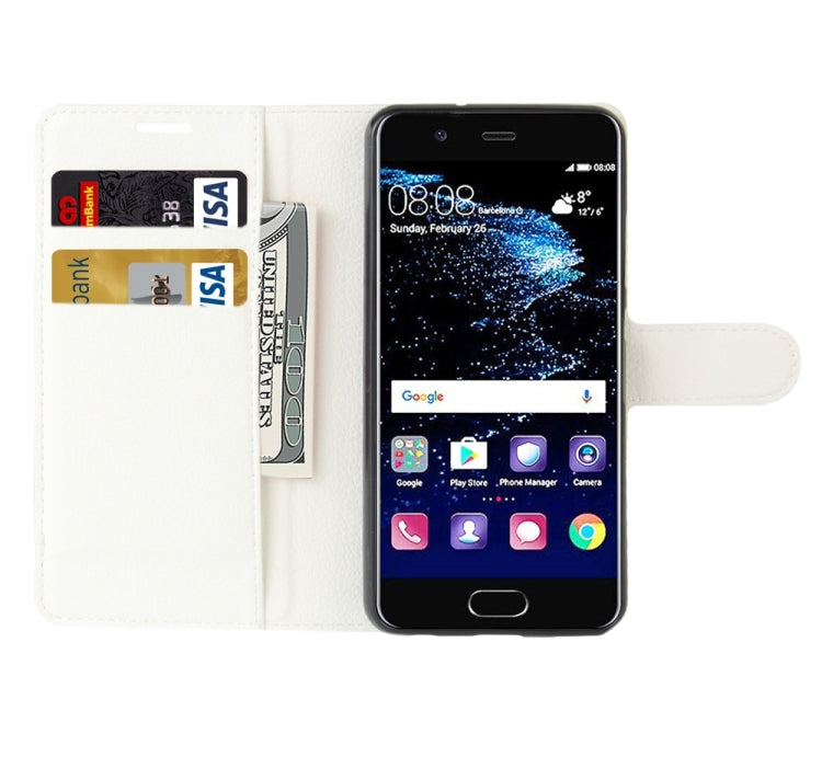 For Huawei  P10 Litchi Texture Horizontal Flip Leather Case with Magnetic Buckle & Holder & Card Slots & Wallet