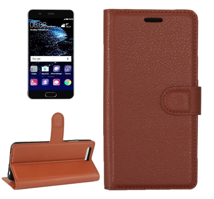For Huawei  P10 Litchi Texture Horizontal Flip Leather Case with Magnetic Buckle & Holder & Card Slots & Wallet