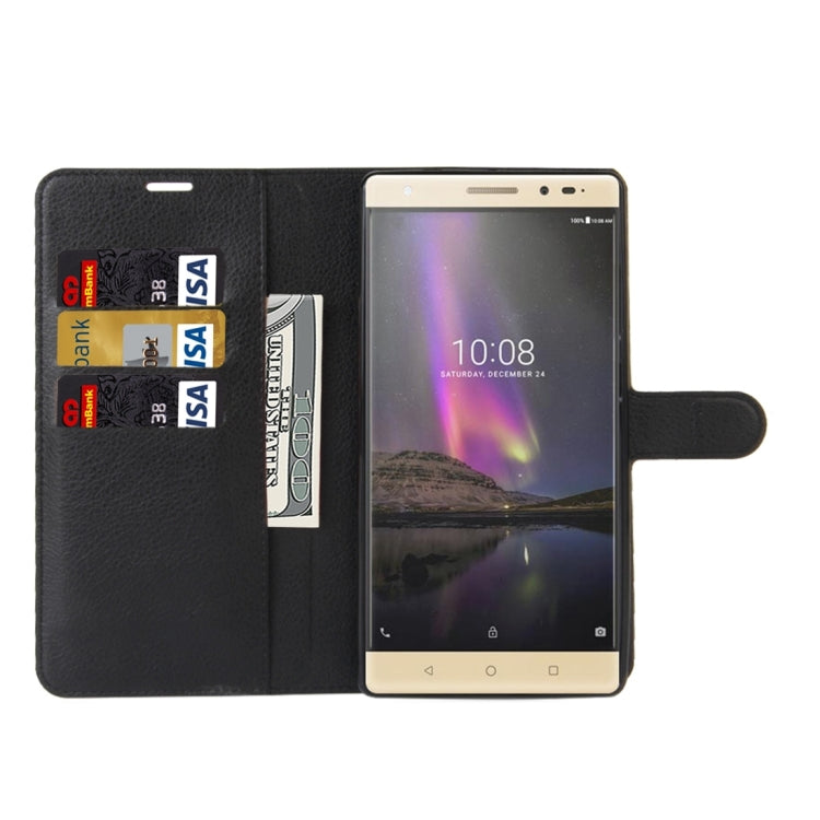 For Lenovo Phab 2 Pro Litchi Texture Horizontal Flip Leather Case with Magnetic Buckle & Holder & Card Slots & Wallet