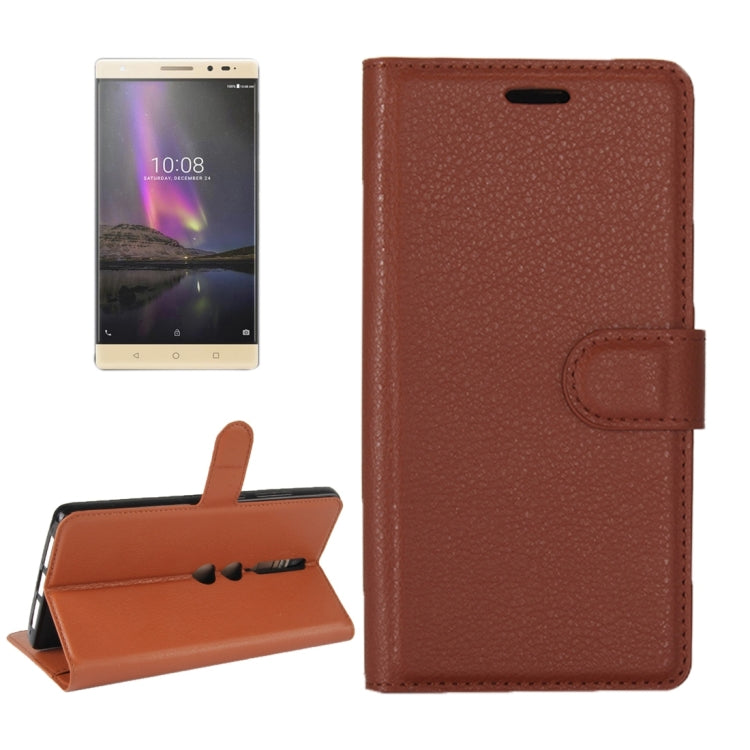 For Lenovo Phab 2 Pro Litchi Texture Horizontal Flip Leather Case with Magnetic Buckle & Holder & Card Slots & Wallet