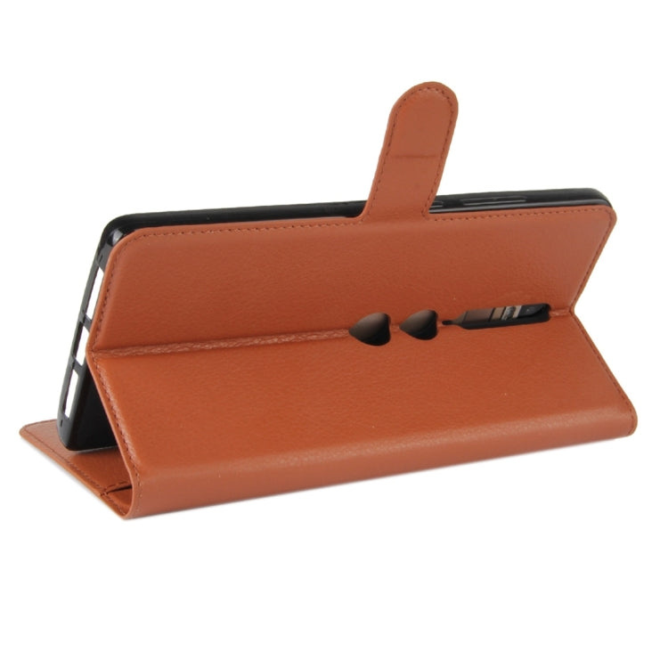 For Lenovo Phab 2 Pro Litchi Texture Horizontal Flip Leather Case with Magnetic Buckle & Holder & Card Slots & Wallet