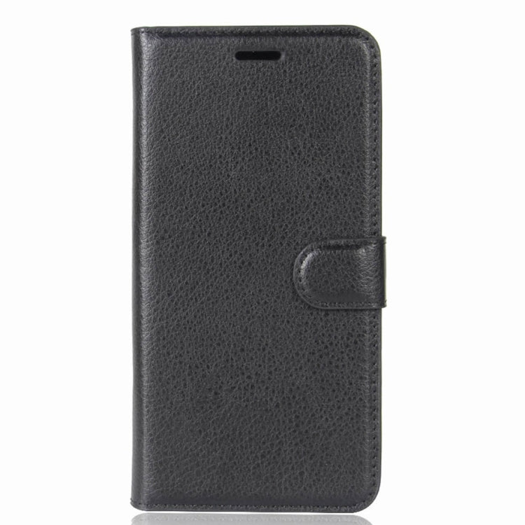 For BQ Aquaris V Plus Litchi Texture Horizontal Flip Leather Case with Holder & Card Slots & Wallet
