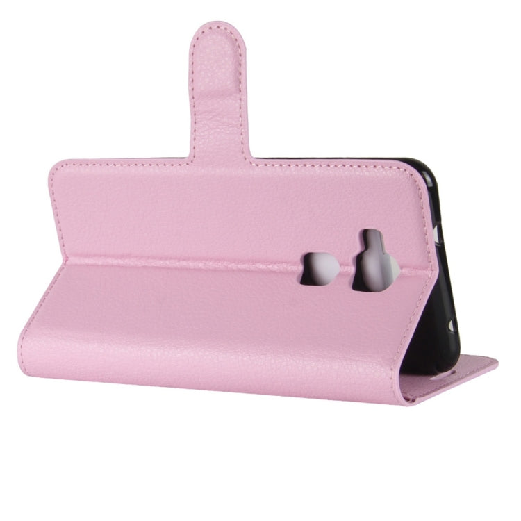 For BQ Aquaris V Plus Litchi Texture Horizontal Flip Leather Case with Holder & Card Slots & Wallet