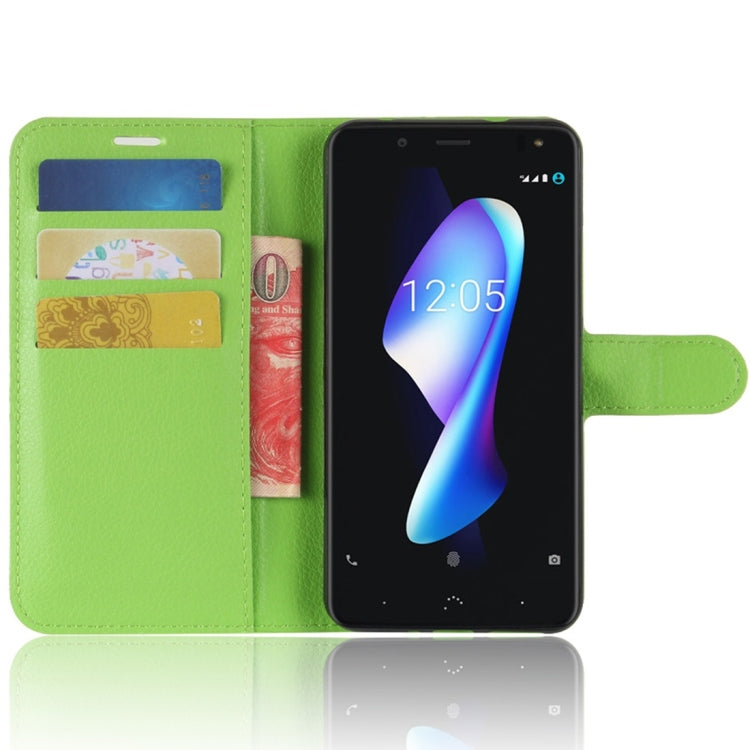 For BQ Aquaris V Plus Litchi Texture Horizontal Flip Leather Case with Holder & Card Slots & Wallet