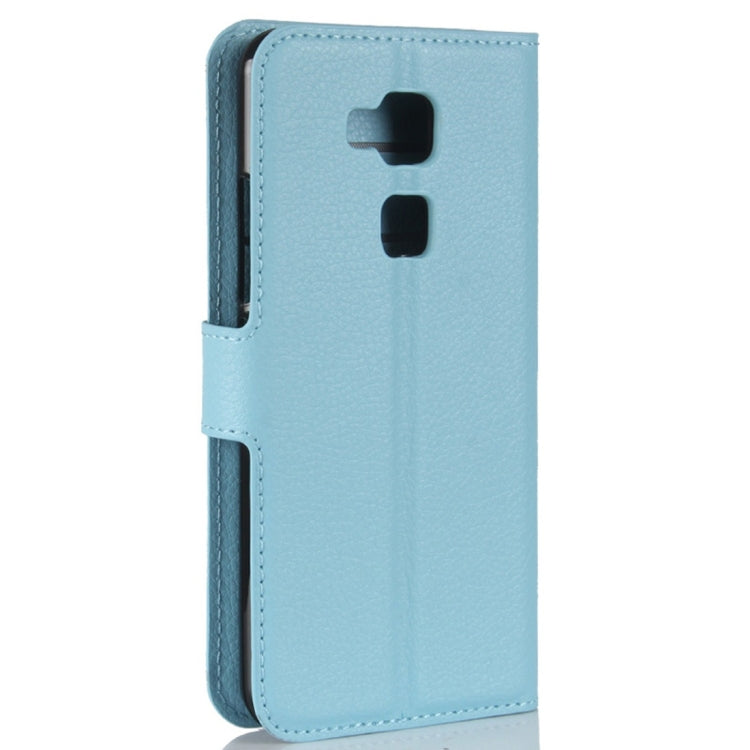 For BQ Aquaris V Plus Litchi Texture Horizontal Flip Leather Case with Holder & Card Slots & Wallet