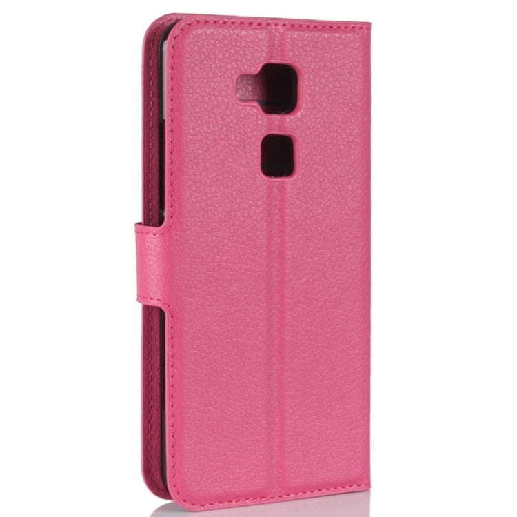For BQ Aquaris V Plus Litchi Texture Horizontal Flip Leather Case with Holder & Card Slots & Wallet