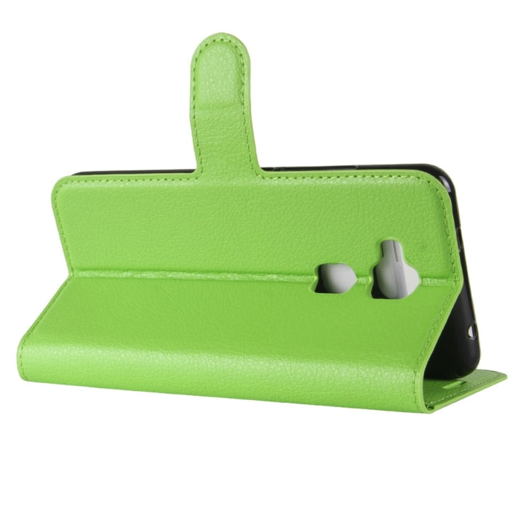 For BQ Aquaris V Litchi Texture Horizontal Flip Leather Case with Holder & Card Slots & Wallet