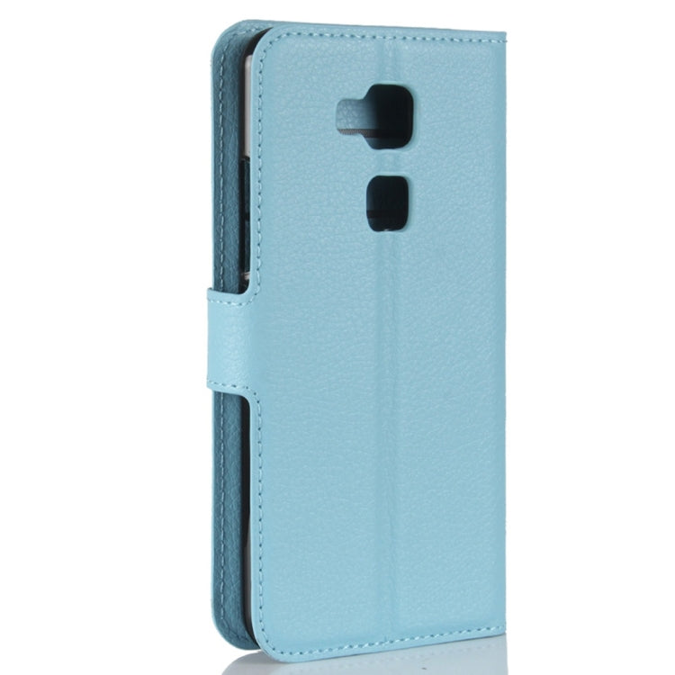 For BQ Aquaris V Litchi Texture Horizontal Flip Leather Case with Holder & Card Slots & Wallet