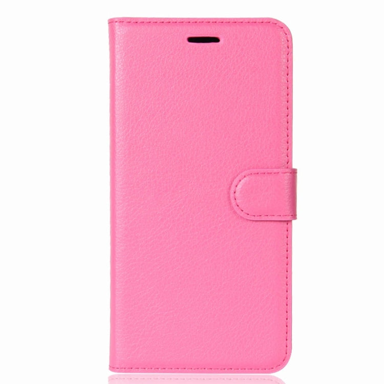For BQ Aquaris V Litchi Texture Horizontal Flip Leather Case with Holder & Card Slots & Wallet