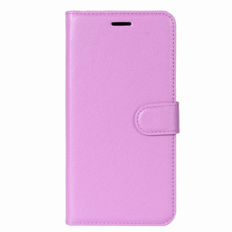 For BQ Aquaris V Litchi Texture Horizontal Flip Leather Case with Holder & Card Slots & Wallet