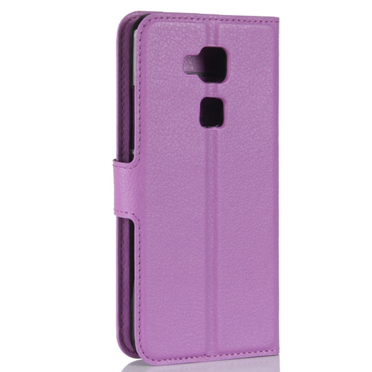 For BQ Aquaris V Litchi Texture Horizontal Flip Leather Case with Holder & Card Slots & Wallet