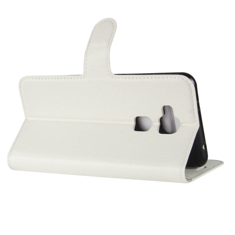 For BQ Aquaris V Litchi Texture Horizontal Flip Leather Case with Holder & Card Slots & Wallet