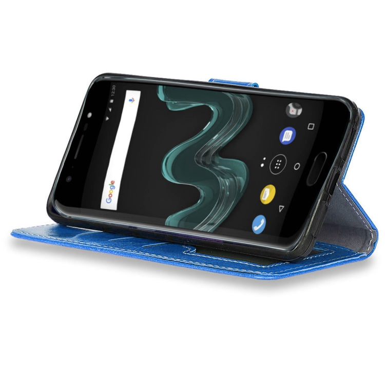 For Wiko  WIM  Retro Crazy Horse Texture Horizontal Flip Leather Case with Holder & Card Slots & Wallet & Photo Frame