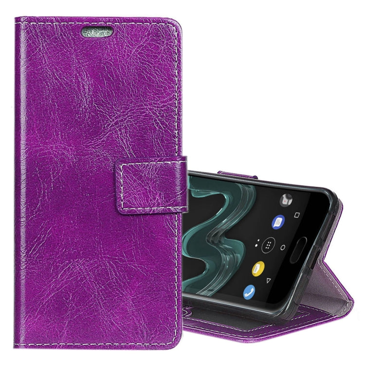 For Wiko  WIM  Retro Crazy Horse Texture Horizontal Flip Leather Case with Holder & Card Slots & Wallet & Photo Frame