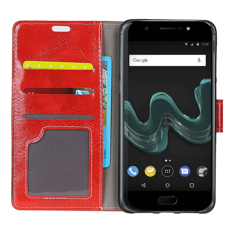 For Wiko  WIM  Retro Crazy Horse Texture Horizontal Flip Leather Case with Holder & Card Slots & Wallet & Photo Frame