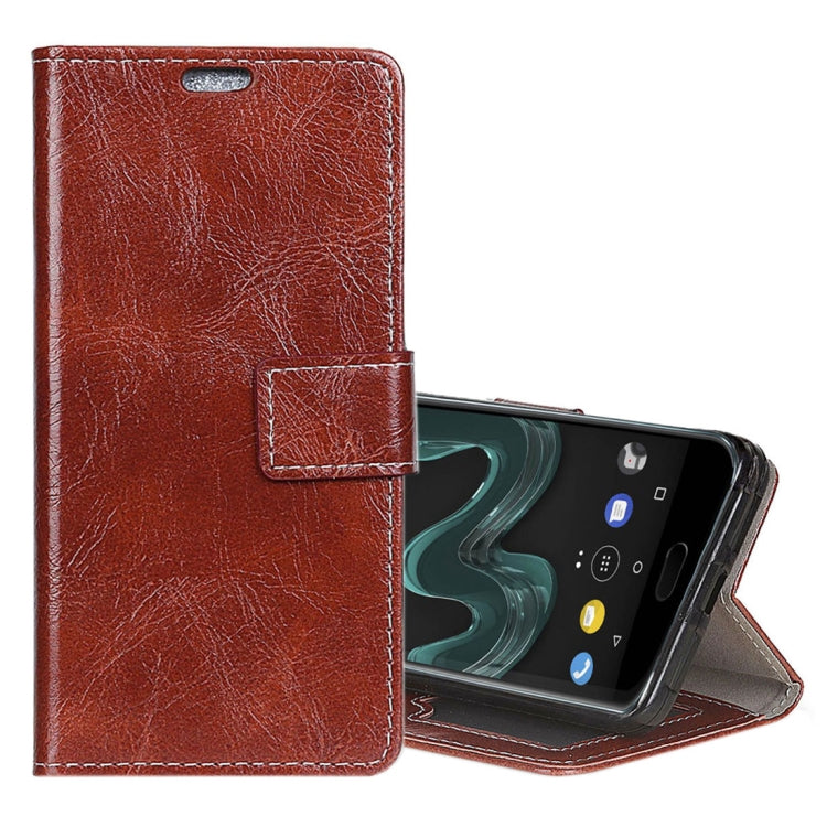 For Wiko  WIM  Retro Crazy Horse Texture Horizontal Flip Leather Case with Holder & Card Slots & Wallet & Photo Frame