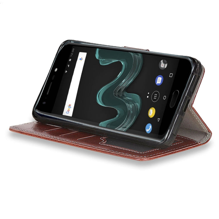 For Wiko  WIM  Retro Crazy Horse Texture Horizontal Flip Leather Case with Holder & Card Slots & Wallet & Photo Frame