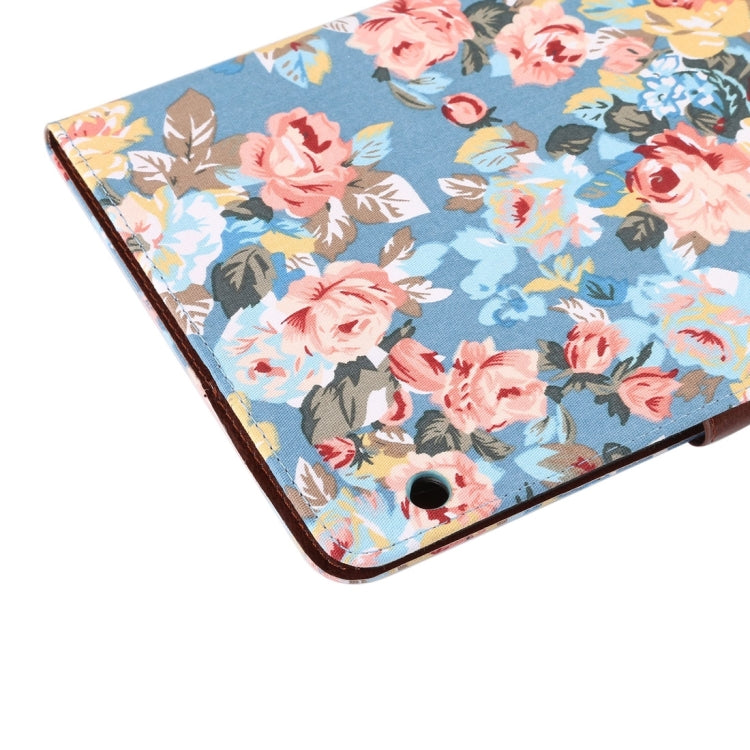 For Huawei  MediaPad M3 Lite 10 inch Flower Pattern Cloth Surface PC Horizontal Flip Leather Protective Case with Holder & Card Slots & Wallet & Photo Frame
