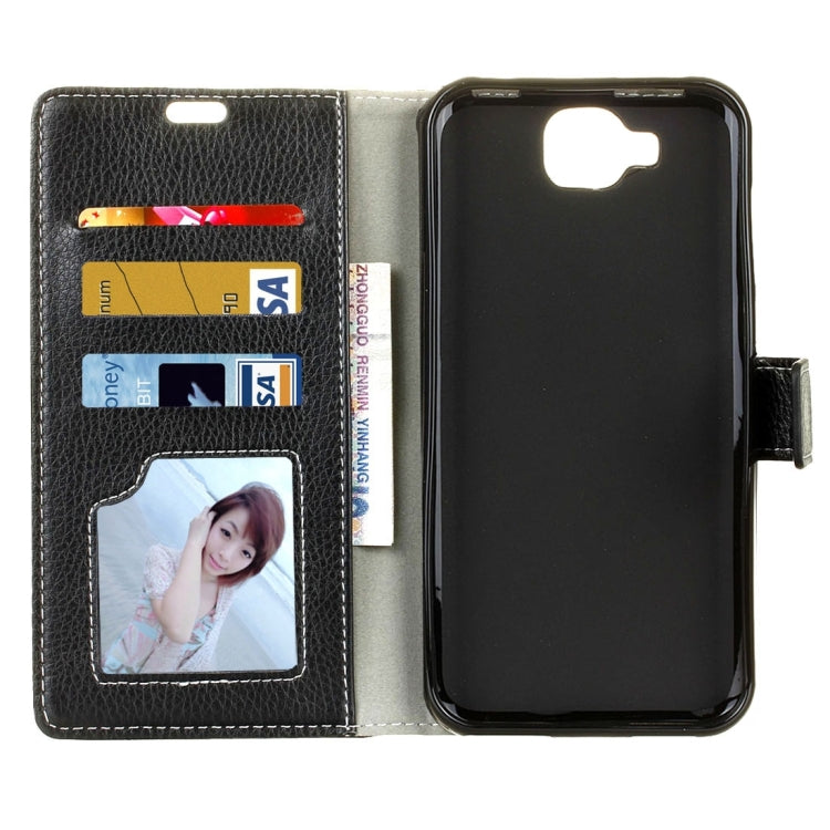 For Doogee X9 Mini (MPH1880) Litchi Texture Horizontal Flip Leather Case with Holder & Card Slots & Wallet & Photo Frame