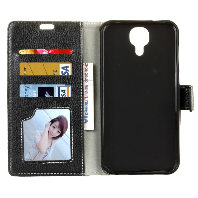 For DOOGEE  X9 Pro (MPH1215) Litchi Texture Horizontal Flip Leather Case with Holder & Card Slots & Wallet & Photo Frame