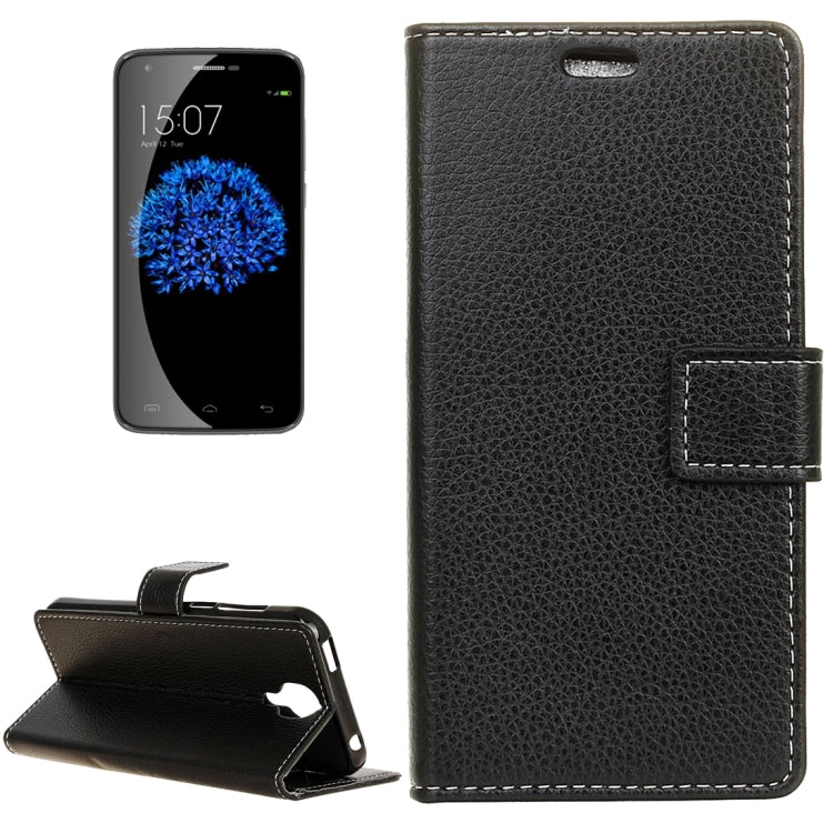 For DOOGEE  X9 Pro (MPH1215) Litchi Texture Horizontal Flip Leather Case with Holder & Card Slots & Wallet & Photo Frame