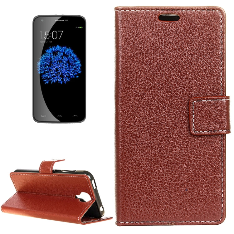 For DOOGEE  X9 Pro (MPH1215) Litchi Texture Horizontal Flip Leather Case with Holder & Card Slots & Wallet & Photo Frame