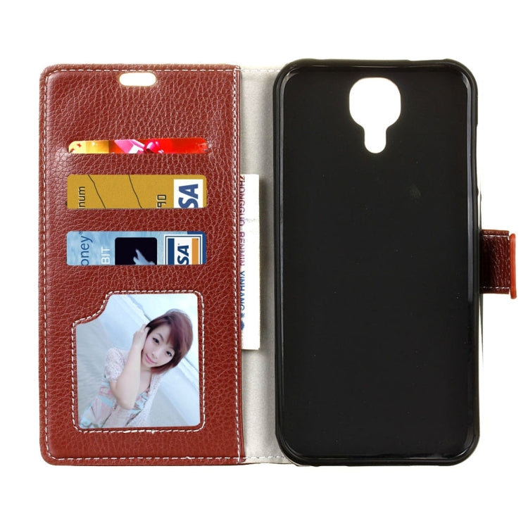 For DOOGEE  X9 Pro (MPH1215) Litchi Texture Horizontal Flip Leather Case with Holder & Card Slots & Wallet & Photo Frame