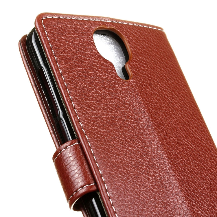 For DOOGEE  X9 Pro (MPH1215) Litchi Texture Horizontal Flip Leather Case with Holder & Card Slots & Wallet & Photo Frame