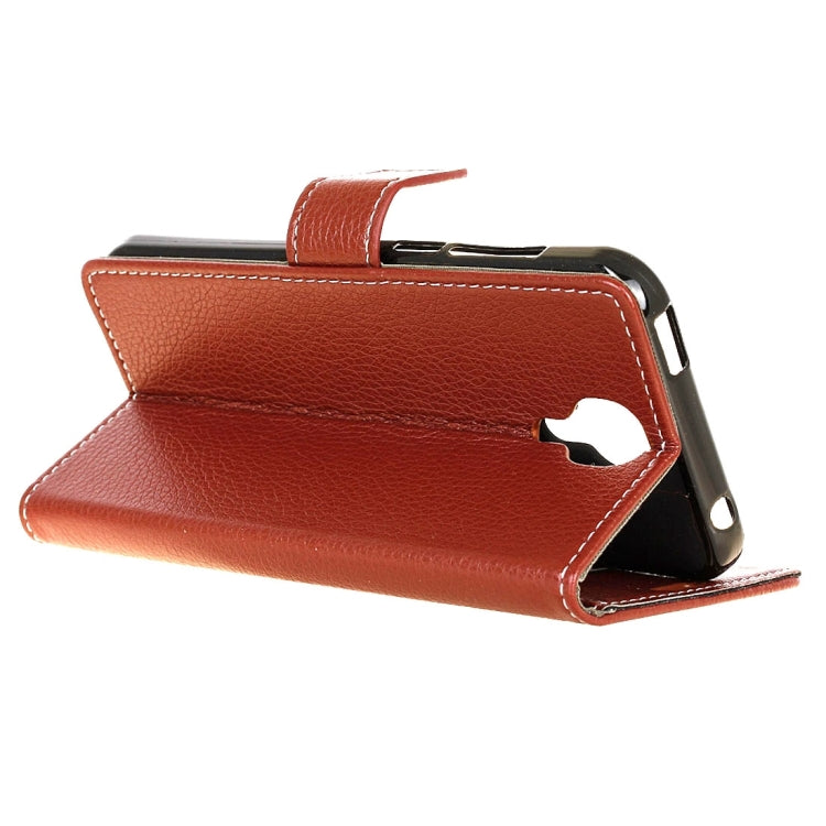 For DOOGEE  X9 Pro (MPH1215) Litchi Texture Horizontal Flip Leather Case with Holder & Card Slots & Wallet & Photo Frame