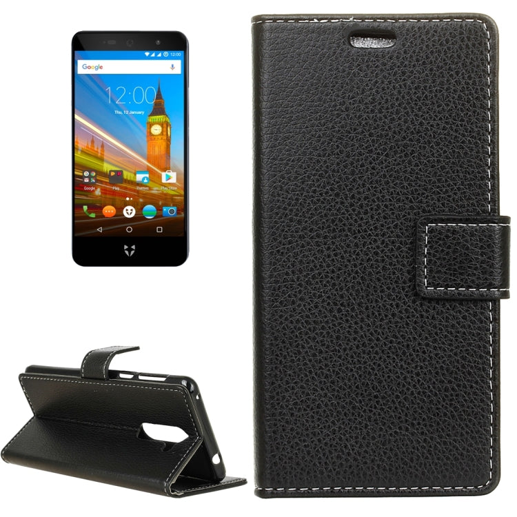 For Wileyfox Swift 2 Litchi Texture Horizontal Flip Leather Case with Holder & Card Slots & Wallet & Photo Frame