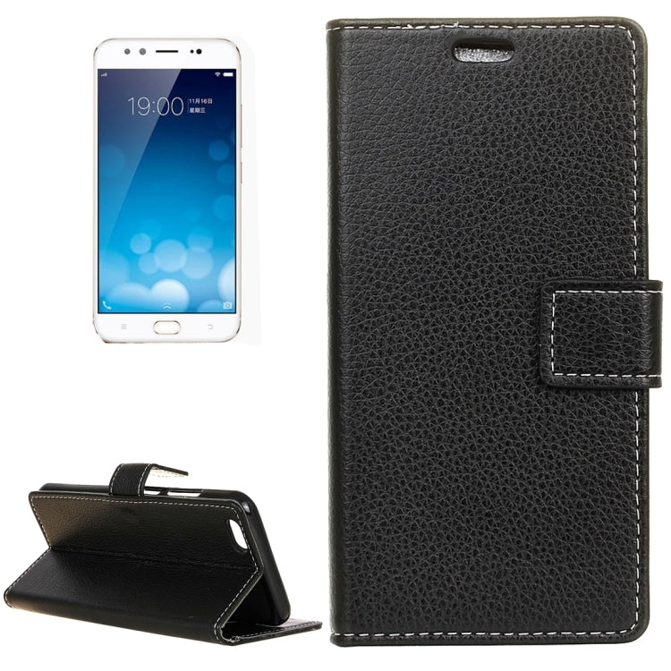For Vivo  X9 Plus Litchi Texture Horizontal Flip Leather Case with Holder & Card Slots & Wallet & Photo Frame