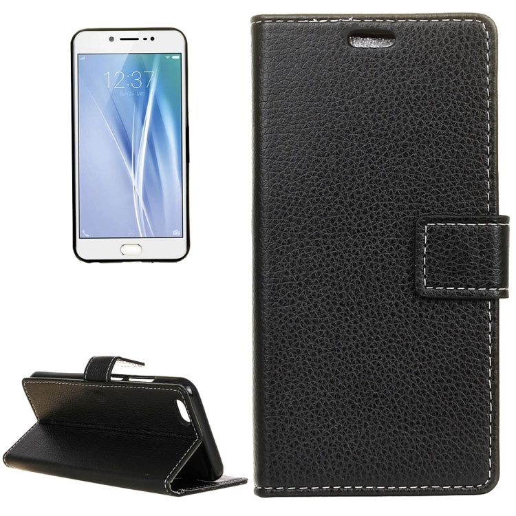 For Vivo  V5 / Y67 Litchi Texture Horizontal Flip Leather Case with Holder & Card Slots & Wallet & Photo Frame