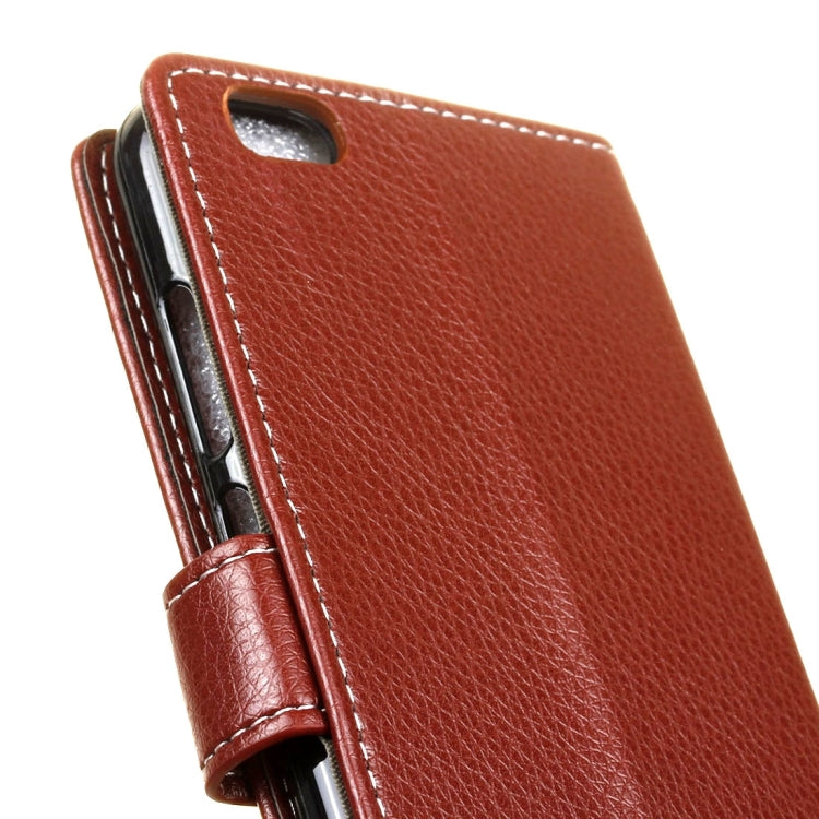 For Vivo  V5 / Y67 Litchi Texture Horizontal Flip Leather Case with Holder & Card Slots & Wallet & Photo Frame