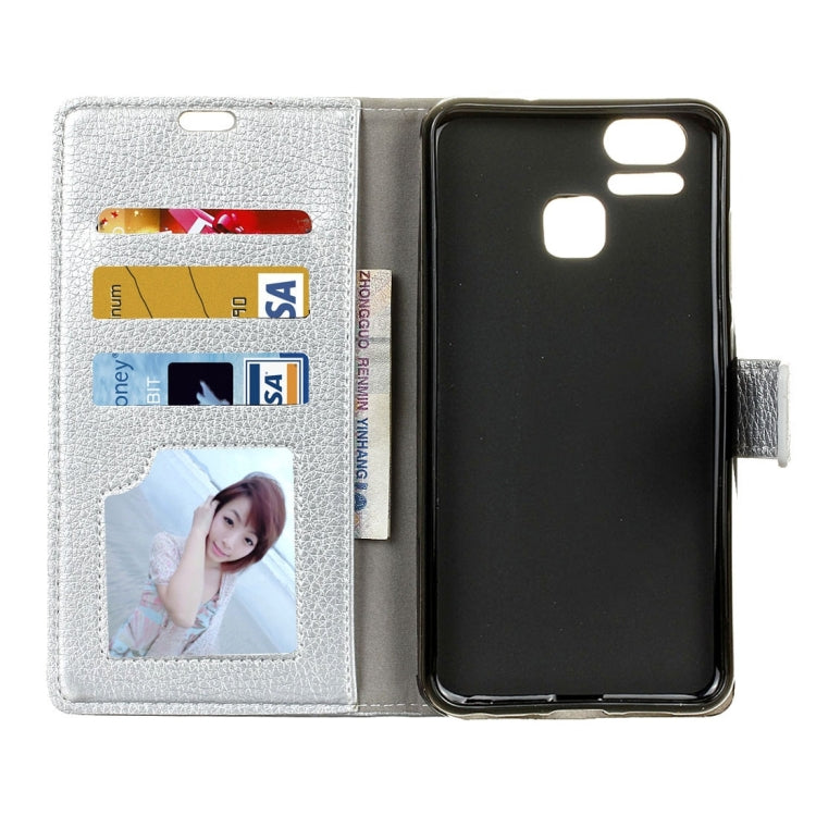 For ASUS ZenFone 3 Zoom / ZE553KL Litchi Texture Horizontal Flip Leather Case with Holder & Card Slots & Wallet & Photo Frame