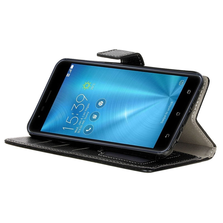 For ASUS ZenFone 3 Zoom / ZE553KL Litchi Texture Horizontal Flip Leather Case with Holder & Card Slots & Wallet & Photo Frame