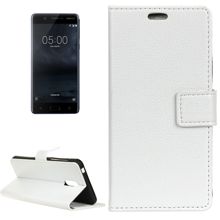 For Nokia 5 Litchi Texture Horizontal Flip Leather Case with Holder & Card Slots & Wallet & Photo Frame